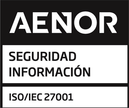 ISO/IEC 27001 Seguridad de la Información · Empresa certificada por AENOR