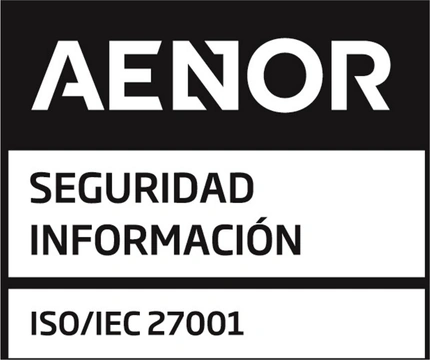 ISO/IEC 27001 Seguridad de la Información · Empresa certificada por AENOR