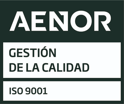 ISO 9001 Gestión de la Calidad · Empresa certificada por AENOR