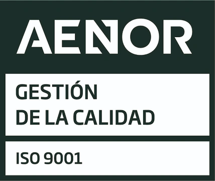 ISO 9001 Gestión de la Calidad · Empresa certificada por AENOR